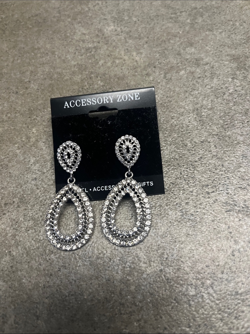 New rhinestone teardrop earrings
